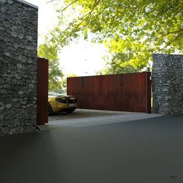 Cor_ten car gate