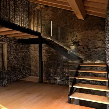Old cottage stair